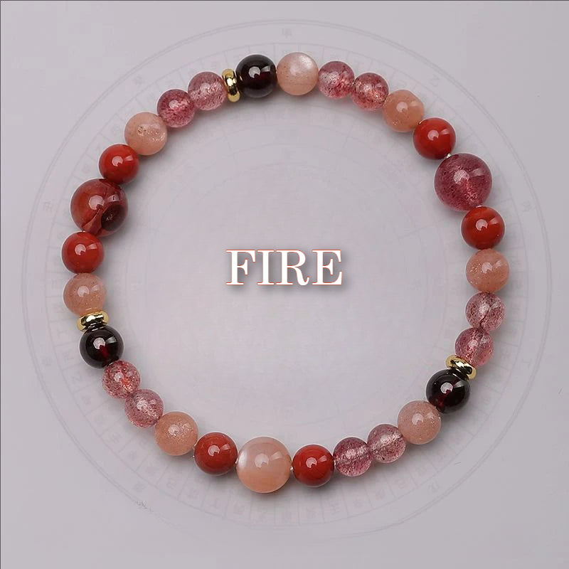 Wuxing(Five Elements) Bracelet - Single Element - High Quality Crystal