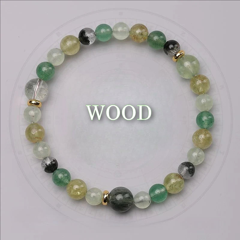 Wuxing(Five Elements) Bracelet - Single Element - High Quality Crystal