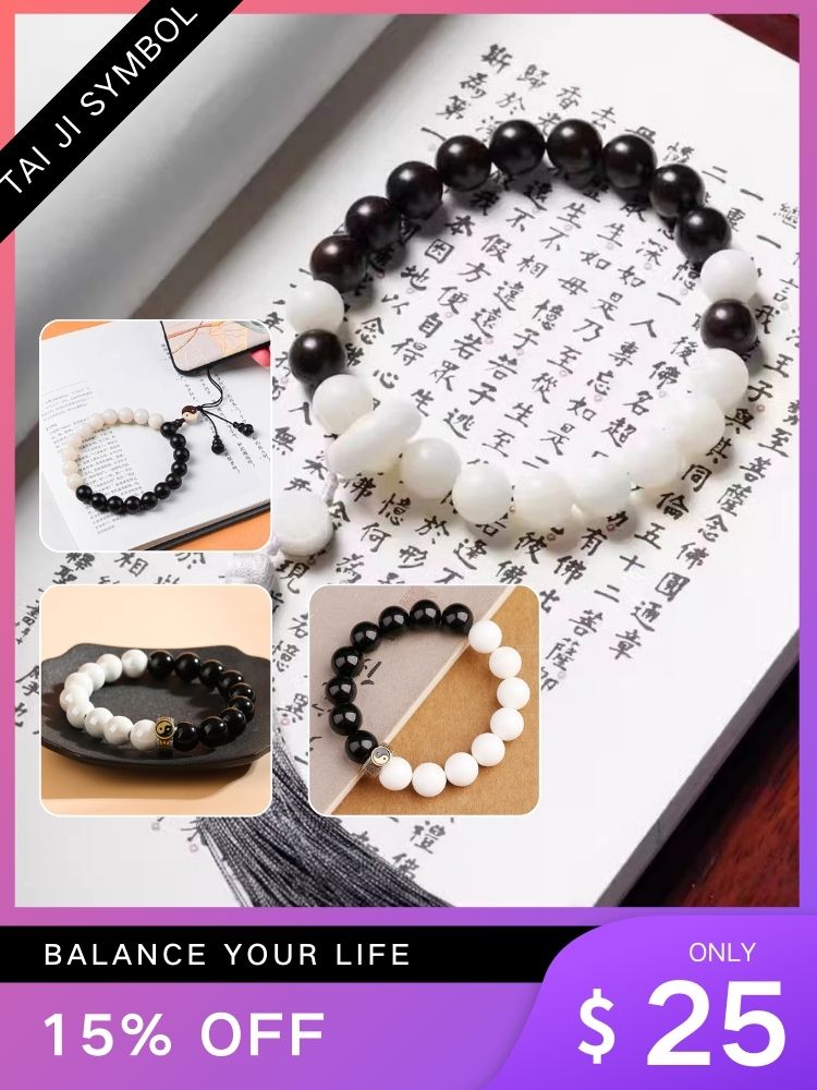 Taiji/Yin-Yang - Bracelet - Harmony of Universe