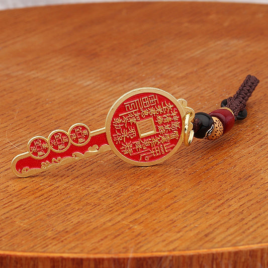 Mountain ghosts spend money on keychains, pendants, fortune Taoists, open vaults, car keychains, cinnabar gossip gifts