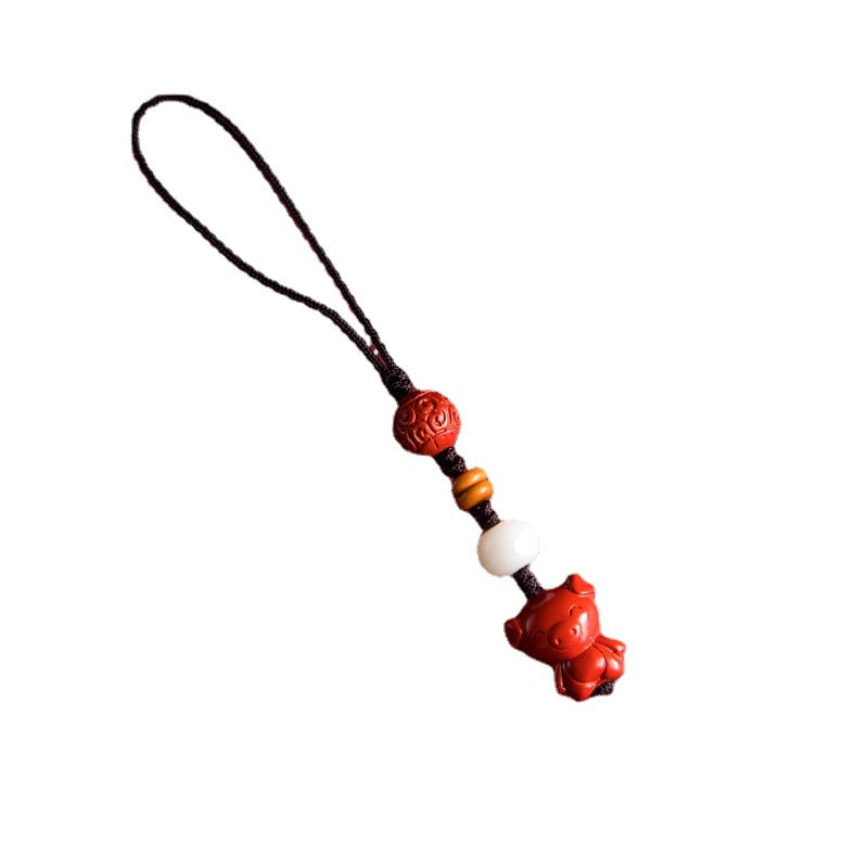 ShengXiao(Chinese 12 Zodiacs) - Charms Keychain- Cinnabar Cute Zodiacs Guardian