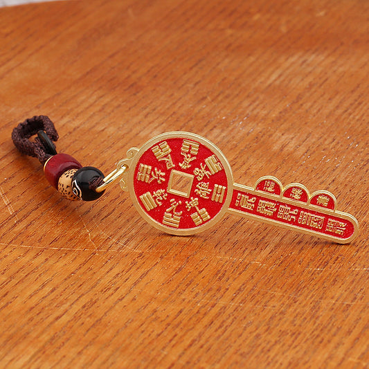 Mountain ghosts spend money on keychains, pendants, fortune Taoists, open vaults, car keychains, cinnabar gossip gifts