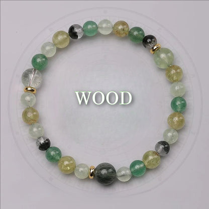 Wuxing(Five Elements) Bracelet - Single Element - High Quality Crystal